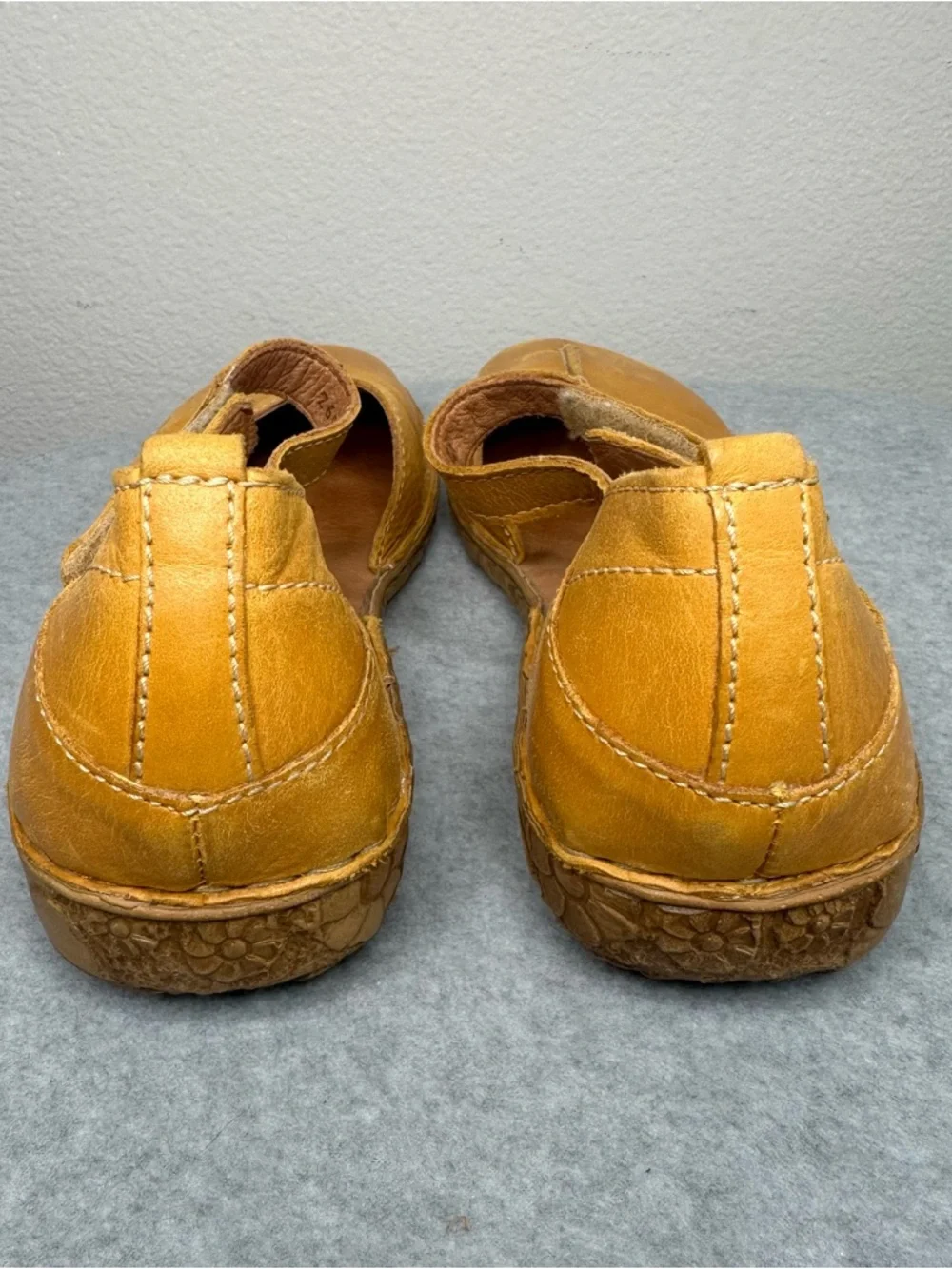 Josef Seibel Rosalie 42 Leather Sandals in Color Mango Floral Sole Women Size 41 - Picture 5 of 10